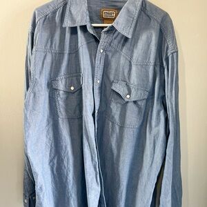 Schmidt Light Blue Casual Button Down Shirt for Men